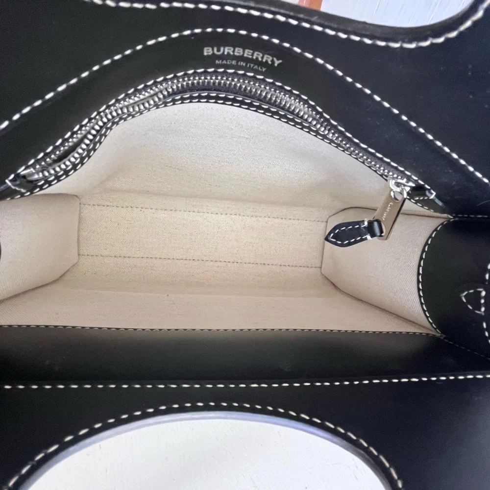 BURBERRY Check Jacquard Pocket Bag - Picture 12 of 17